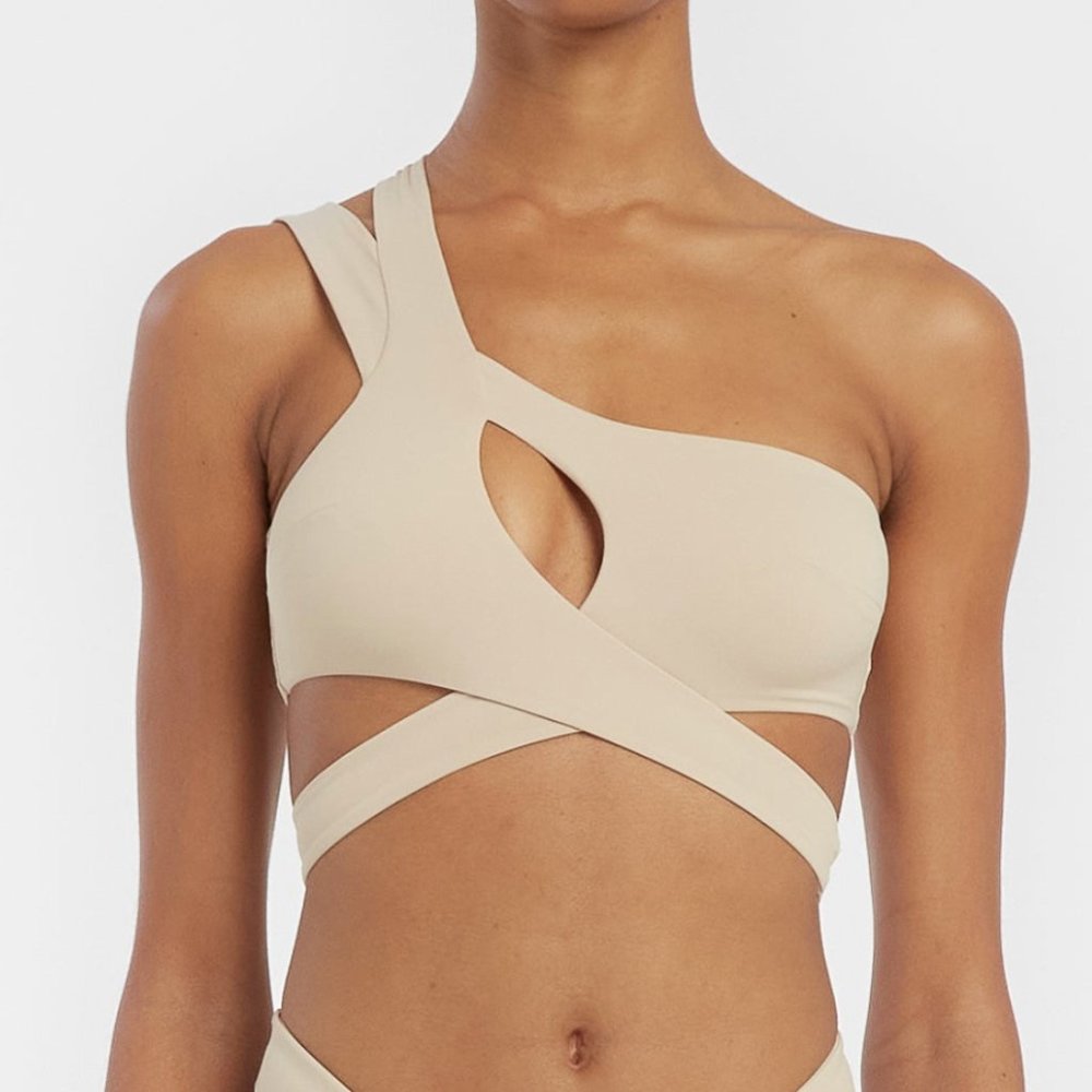 NWT, Riot Swim Kai Top-Coconut, Size M